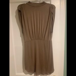 Brown fitted dress
